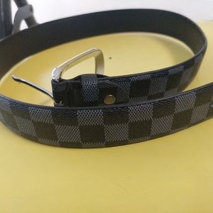 Black Checkered/Plaid belt